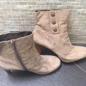 Franco Sarto suede booties. Good condition